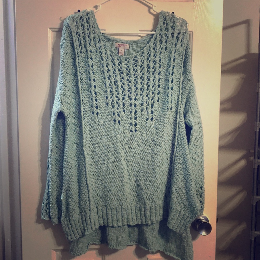 Mint green sweater top